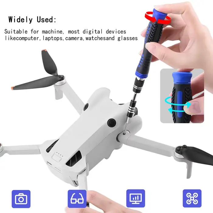 Kit de réparation de drones 36-en-1 MYOBO avec outils de précision pour drones DJI Mini Mavic Air Phantom et réparation de téléphones smartphones tablettes occasions spéciales