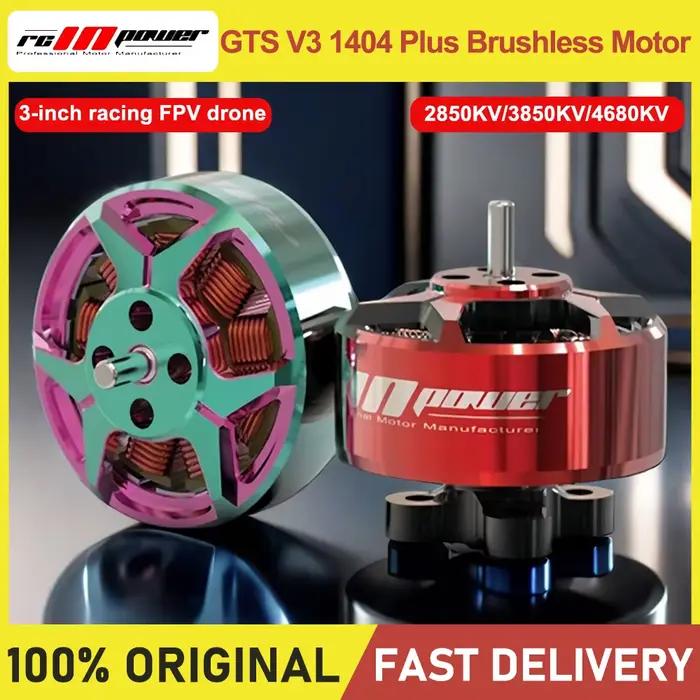 RCinpower GTS V3 1404 plus moteur sans balais course de 3 pouces 2850KV/3850KV/4680KV FPV machine de croisement