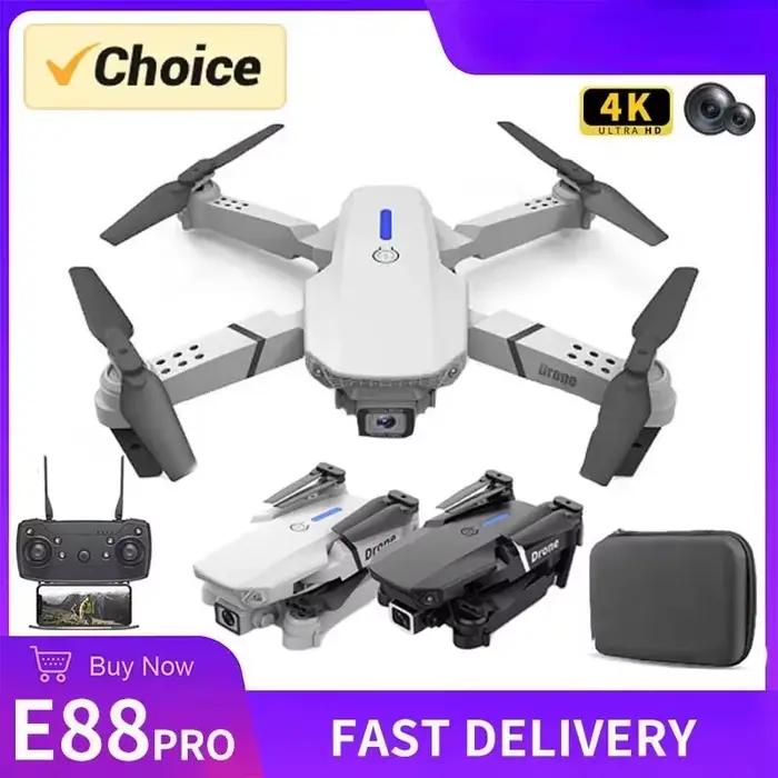 DWI D19 E88 Pro Drone 4K professionnel HD RC avion double caméra tête grand Angle télécommande quadrirotor jouet hélicoptère pour adultes enfant