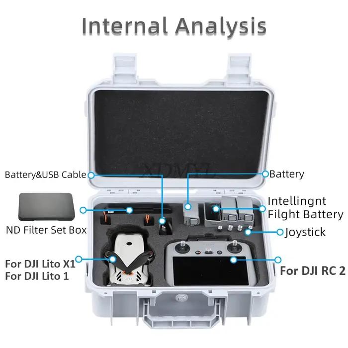Étui antidéflagrant de grande capacité pour DJI LITO 1/X1 RC 2/N3