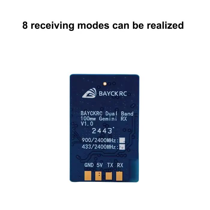 BAYCKRC C3 900/2400 double bande 100mW Gemini 80mm 120mm 220mm aile fixe