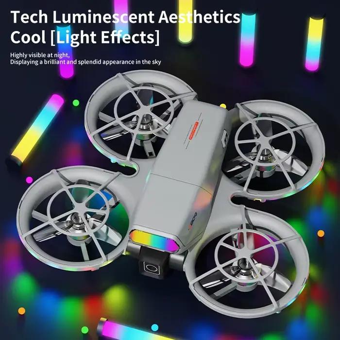 Drone quadricoptère RC avec caméra intégrée et fonction de contrôle par smartphone pour les aventures aériennes et les prises de vue créatives