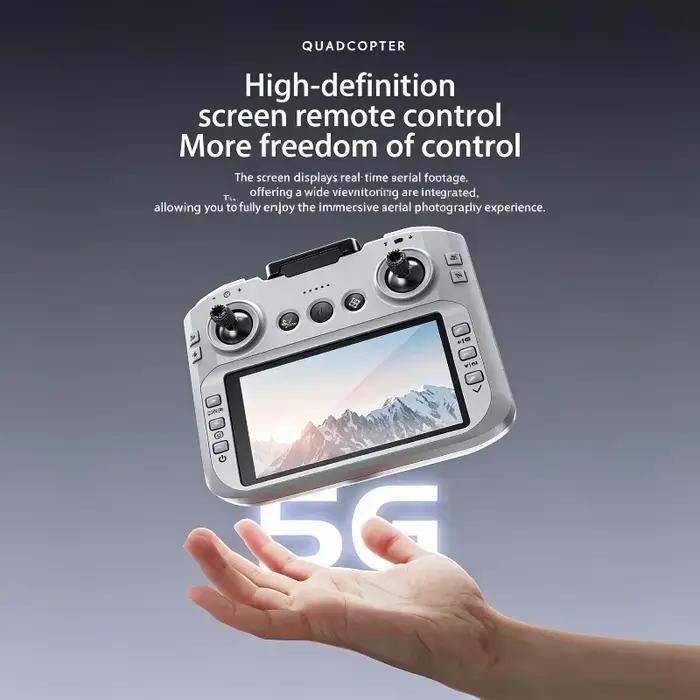Lenovo Drone 8K Aerial HD Intelligent Avoiding Obstacle with Larger Screen Remote Control Folding Brushless Power GPS