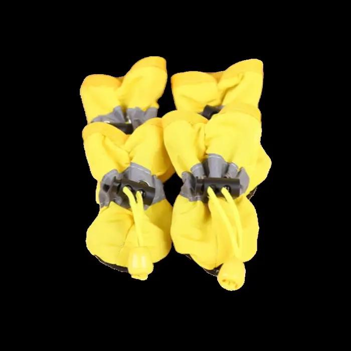 Chaussures imperméables pour animaux de compagnie, bottes de pluie antidérapantes, pour petits chats, chiots, accessoires pour pattes d'animaux, 4 pièces/ensemble