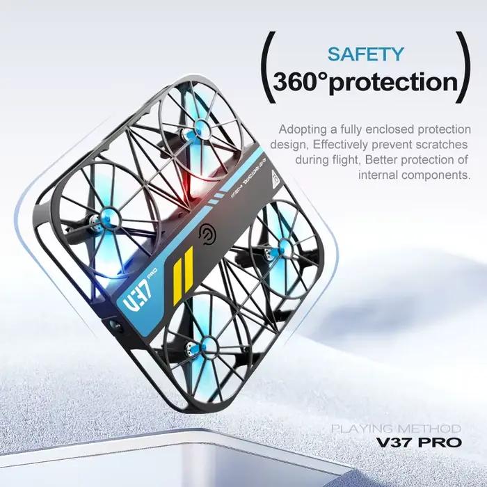 4DRC V37 nouveau Mini Drone 8K avec caméra 4K HD facile à transporter WiFi FPV Dron poche Rc hélicoptère quadrirotor famille jouets cadeau