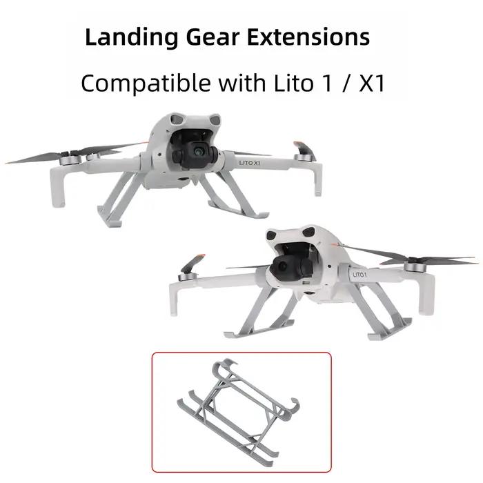 Train d'atterrissage surélevé compatible avec DJI Lito 1/X1