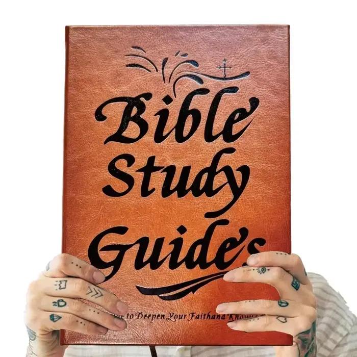 Guide d'étude biblique pour débutants, journal dévotionnel de 66 pages avec citations bibliques quotidiennes, réflexions sur la prière et plan d'étude annuel