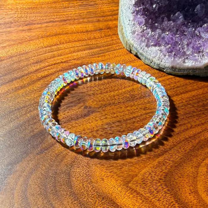 Bracelet en opale éthiopienne naturelle pour ménopause, bijoux en cordon élastique extensible, aide à maintenir l'équilibre émotionnel