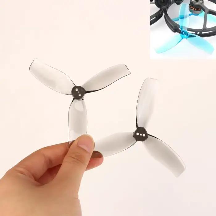 Hélices 2 paires Duct-T90MMX3 90MM 3 pales en PC pour drones FPV Freestyle à conduit de 3