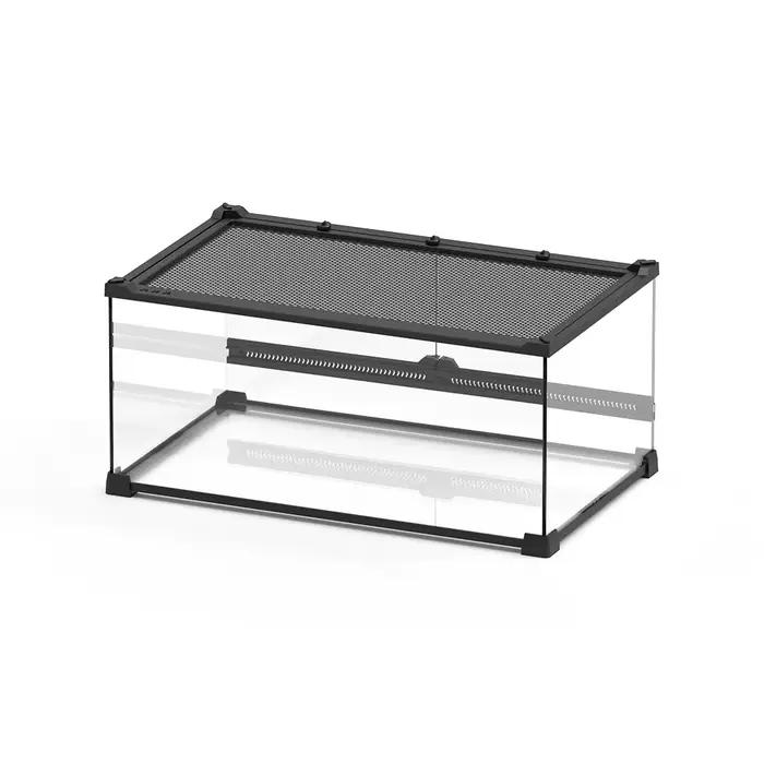 Terrarium en verre pour reptiles et amphibiens Hamster Hérisson Petits animaux