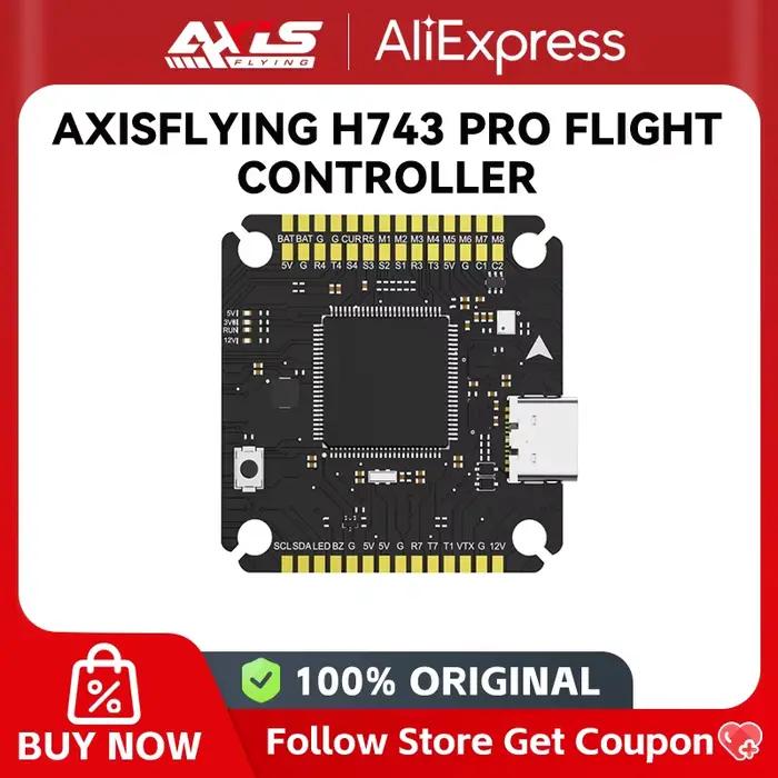 Contrôleur de vol AXISFLYING H743 PRO ICM-42688 Gyro DUAL GYROSCOPE BEC pour drone RC Manta 5 SE V2