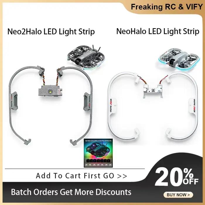 Bande lumineuse LED VIFLY NeoHalo Neo2Halo pour DJI Neo Neo2
