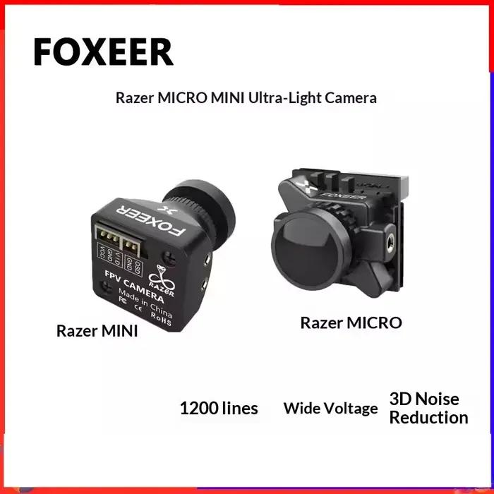 Caméra FPV FOXEER Razer MICRO ultra-légère 1200TVL haute définition à large plage de tension pour drones de course