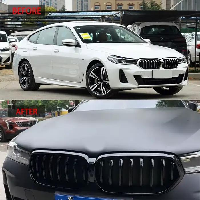 Compatible avec les modèles BMW 6GT G32 2021-2023 à grille noire brillante.