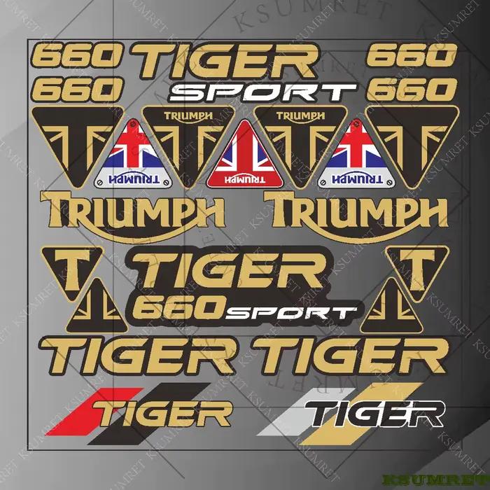 Autocollant en vinyle pour Triumph TIGER 660 SPORT, autocollants de moto, autocollants de réservoir, accessoires de course, emblèmes