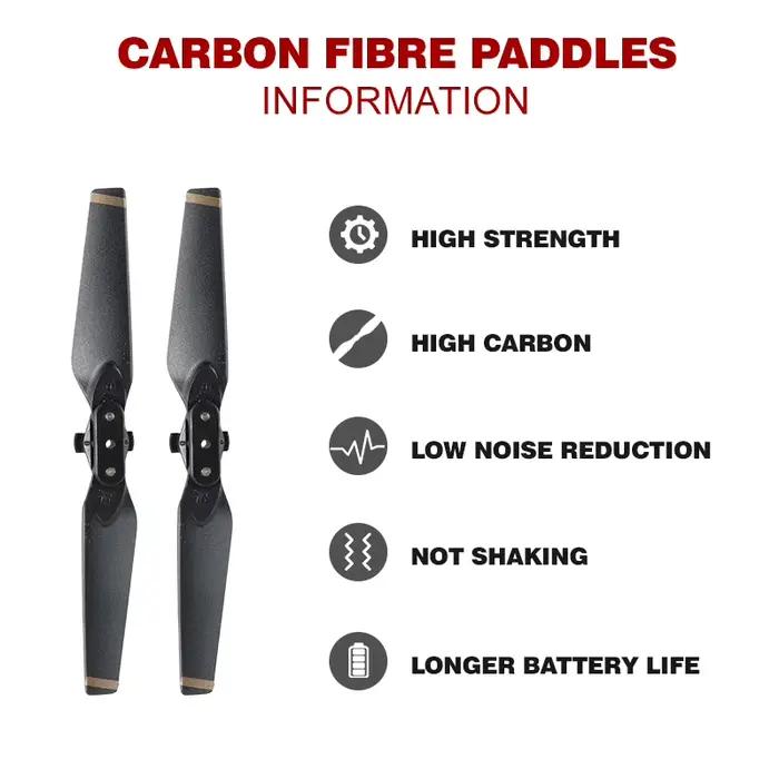 Copie 4 pièces/ensemble hélice pliante en Fiber de carbone à dégagement rapide 4730F pour accessoires de Drone DJI Spark