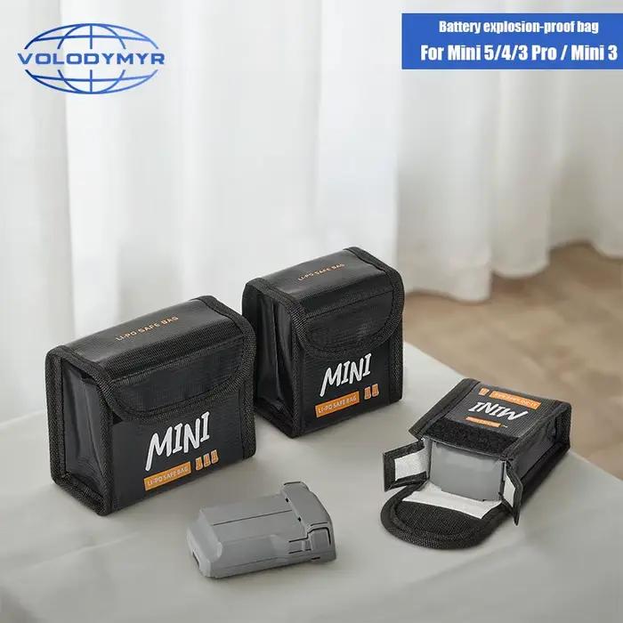 VOLODYMYR – sac de sécurité pour batterie LiPo pour Drone DJI Mini 5 Pro/Mini 3