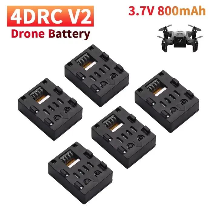 Mise à niveau de la batterie de Drone RC 4D-V2 3.7V 800mAh pour 4DRC V2 Mini quatre accessoires d'hélicoptère