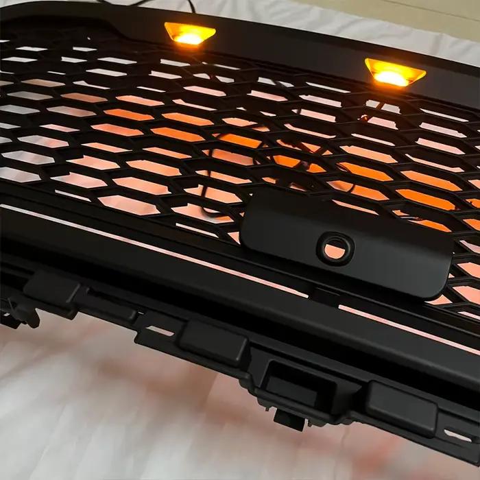 Pour Ford F150 2022 Racing Grill F-150 2021 Grilles avant Style Raptor Grilles de pare-chocs maille Grille de radiateur couverture de masque avant