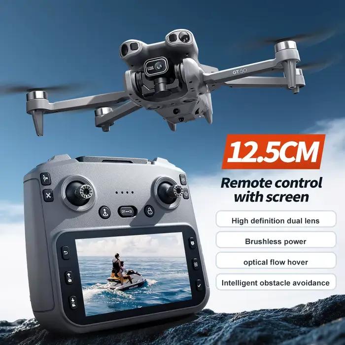 Drone professionnel GT50 8K HD avec double caméra, télécommande, grand écran, WIFI 5G, drone à évitement d'obstacles, quadricoptère