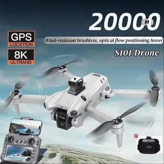 Xiaomi S101 Drone 8K HD Professionnel Double Caméra 5G WiFi 120 ° UAV ESC grand angle avec écran pour éviter les