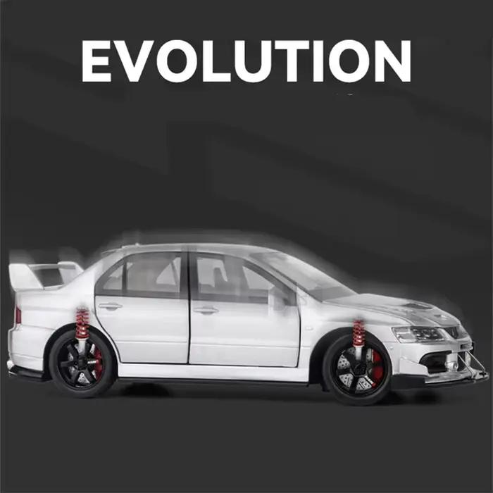 Modèle de voiture de sport en alliage 1:32 Lancer Evolution EVO IX 9, véhicules de course en métal moulé sous pression, modèle de voiture avec son et lumière, cadeaux