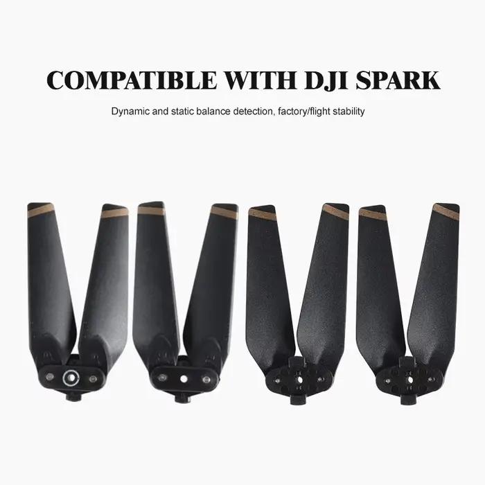 Copie 4 pièces/ensemble hélice pliante en Fiber de carbone à dégagement rapide 4730F pour accessoires de Drone DJI Spark
