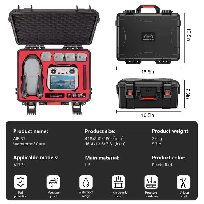 Étui de transport rigide Air 3S pour DJI Fly More Combo
