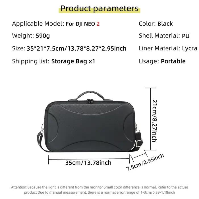 Pour DJI Neo2 RC-2 : Étui de rangement tout-en-un avec bandoulière