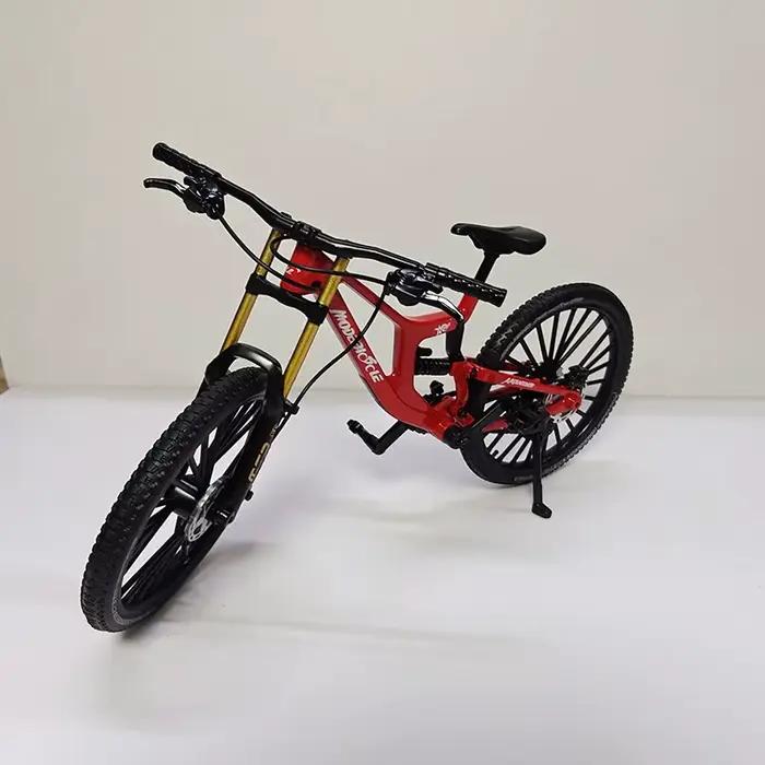 Nouveau modèle 1:8 Mini vélo en alliage moulé sous pression en métal jouet vélos Absorption des chocs montagne doigt vélo Simulation Collection jouets