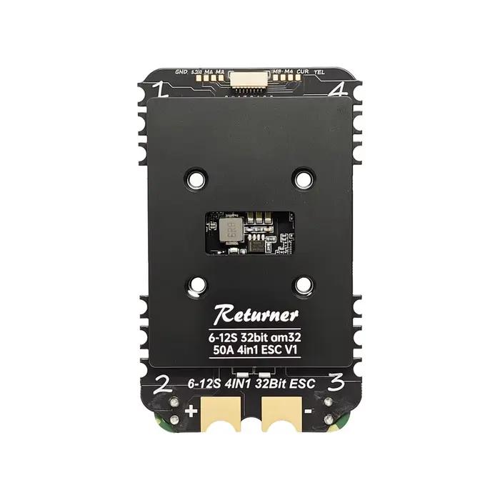 Contrôleur électronique de vitesse (ESC) 4-en-1 Returner 6-12S 32 bits 50A V1 pour drone de survol
