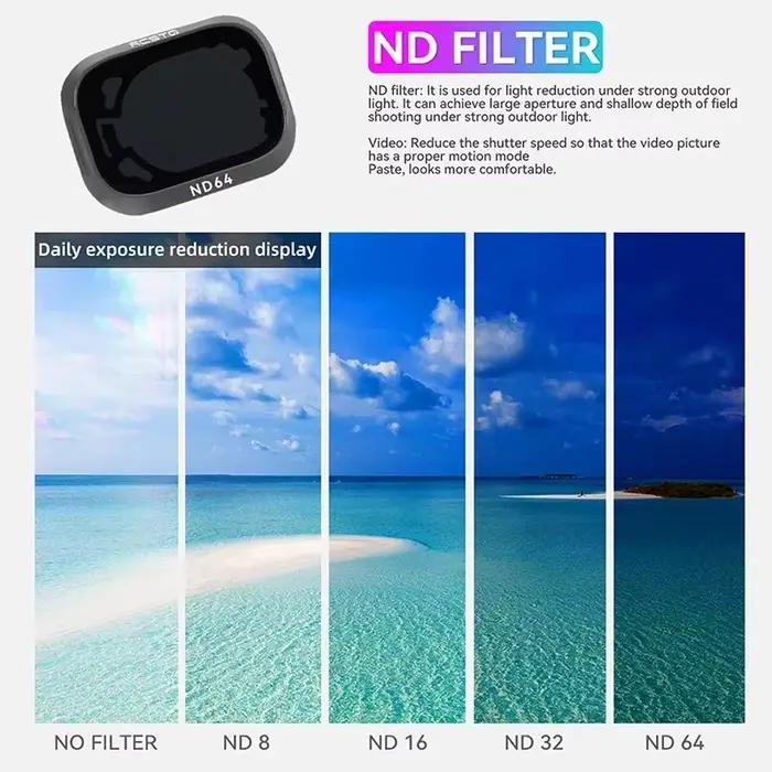 Filtres d'objectif UV CPL ND ND-PL 4 8 16 32 64 pour DJI Mini 3 et Mini 3 Pro accessoires drone photo aérienne professionnel et amateur
