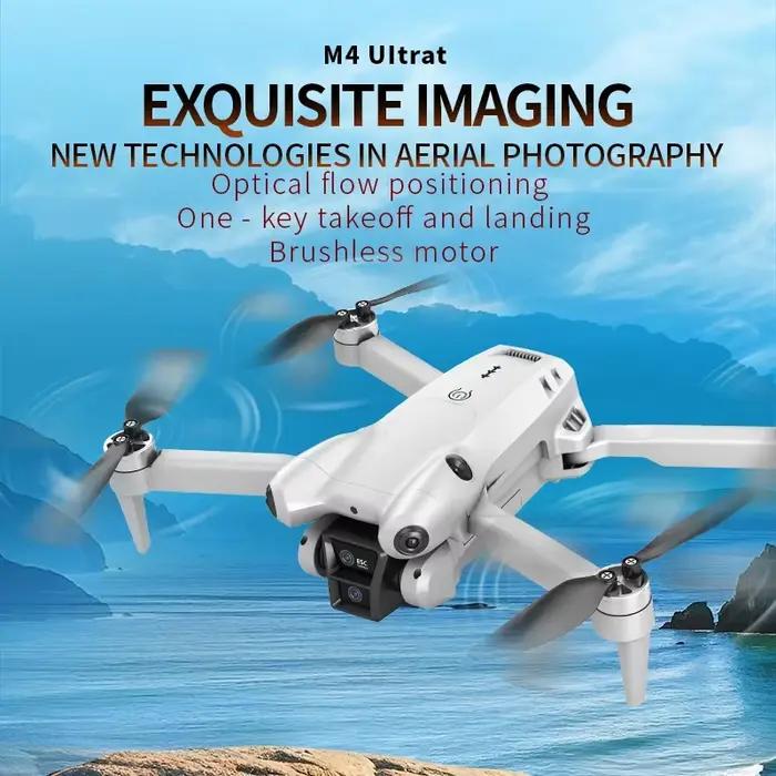 Drone S101 8K HD Professionnel Double Caméra 5G WiFi Grand Angle avec Quadrirotor d'Evitement d'Obstacles sur Écran pour Captures Aériennes et Exploration
