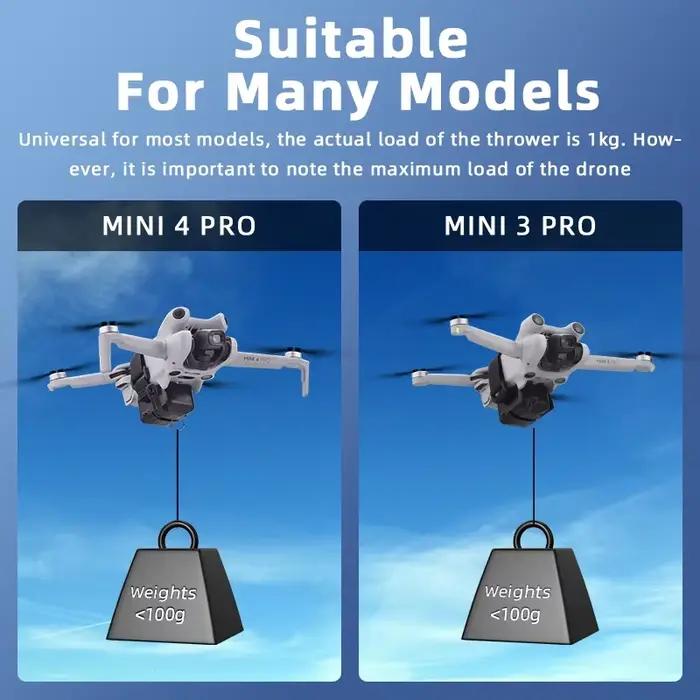Système Airdrop pour DJI Avata 2/Mini 4 Pro/Air 3/Mini 3 Pro/Mavic 3