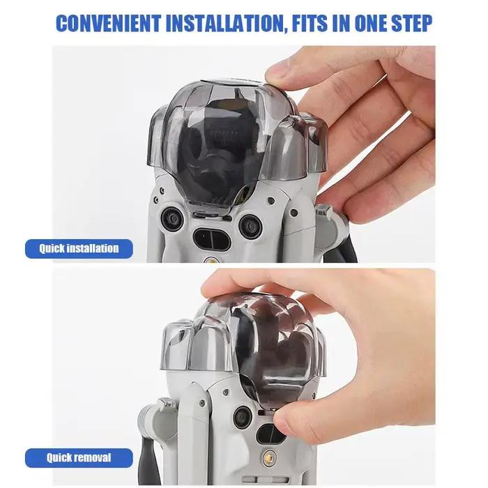 Couvercle d'Objectif à Cardan Volodymyr Pare-Soleil Anti-Rayures Design Grenouille Protection Améliorée Drone DJI Mini 4 Pro Occasions Spéciales