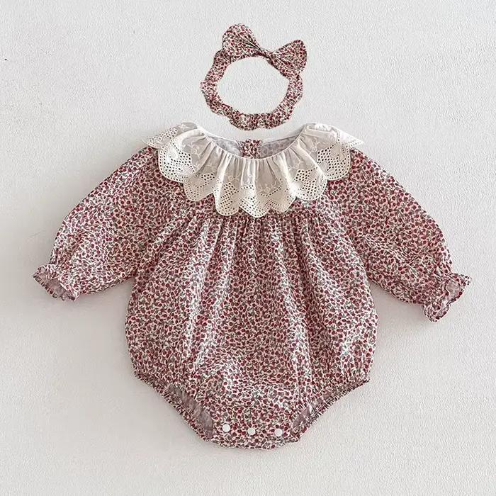 Nouvelle Robe de Printemps 2026 pour Filles, Robe de Princesse à Manches Longues en Coton Imprimé pour Enfants de 2 à 7 Ans, Robe de Soirée pour Fille, Barboteuse pour Bébé Fille