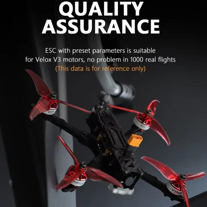 T-MOTOR V50A SE 50A 6S 4 en 1 ESC adapté aux moteurs FPV Freestyle Racing Velox V3 de 5 pouces