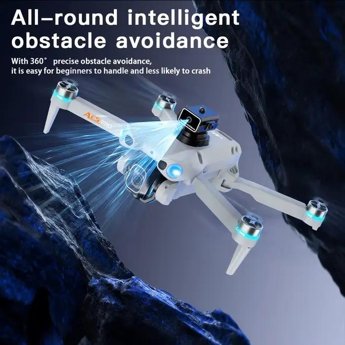 Drone Lenovo AE5 4K et 8K Double Caméra Rotation 360° Drone Pliable Avec Moteur Sans Balais, WIFI 5G, FPV, Télécommande et Écran Pour Capturer Des Moments Uniques