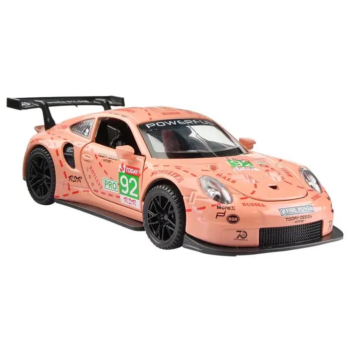 Modèle de voiture de course 911RSR Le Mans 1:32 en alliage, décoration pour les amateurs