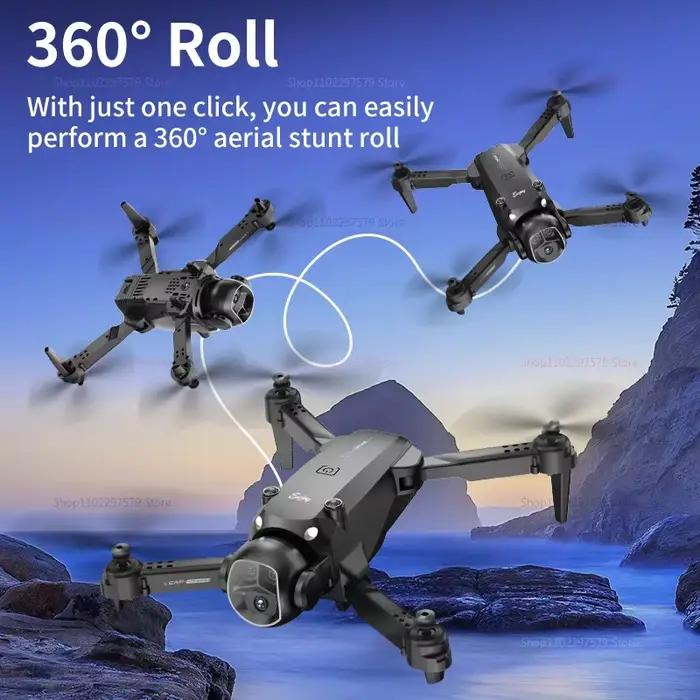Nouveau Drone E4 télécommande flux optique vol stationnaire 8K HD double caméra avion