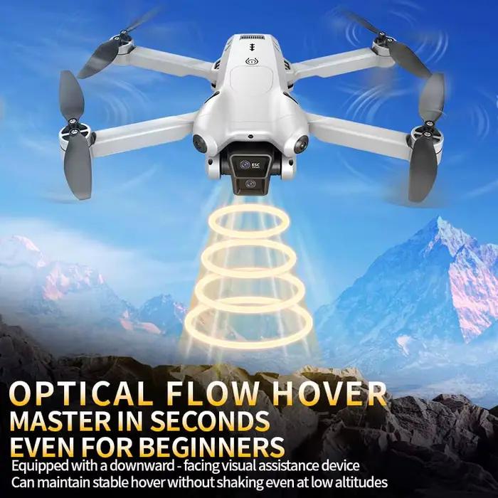 Drone S101 8K HD Professionnel Double Caméra 5G WiFi Grand Angle avec Quadrirotor d'Evitement d'Obstacles sur Écran pour Captures Aériennes et Exploration