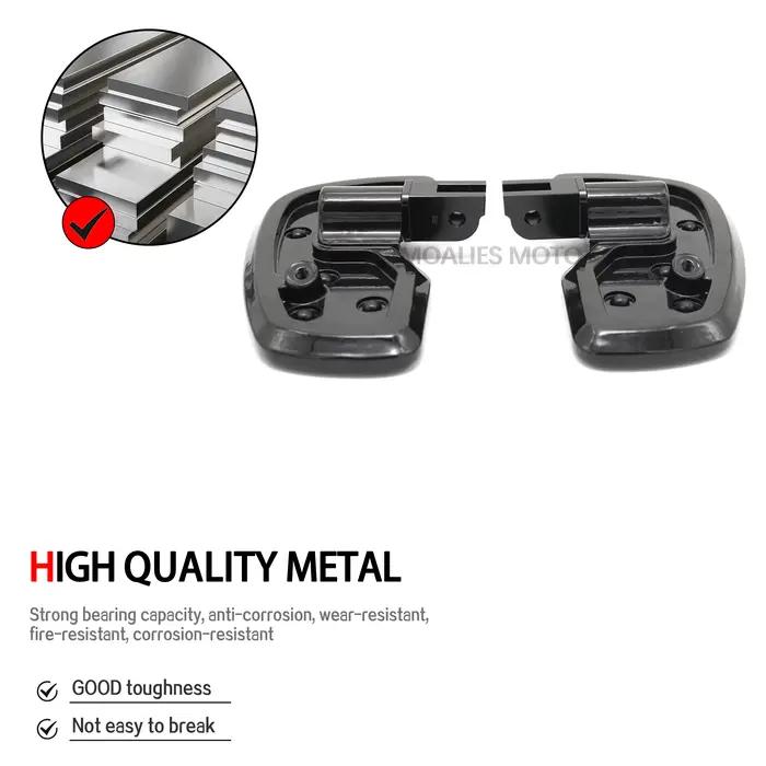 Repose-pieds avant larges pour Harley Softail Street Bob Fat Bob Breakout FXBB FXLR FXBR FXFB FXST FLSB 2018-2025