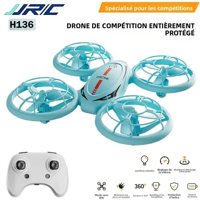 Drone RC miniature JJRC H136 H127 2026 avec GPS, drone de compétition, avion d'entraînement pour débutants, quadricoptère avec LED, jouet pour enfants et adultes, cadeau