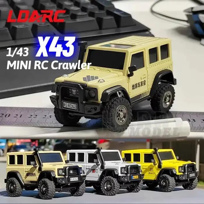 LDARC X43 RTR/BNR 1/43 chenille Turbo RC voiture 4WD télécommande Mini escalade intérieur véhicule de course jouet hors Roader pour enfants adultes