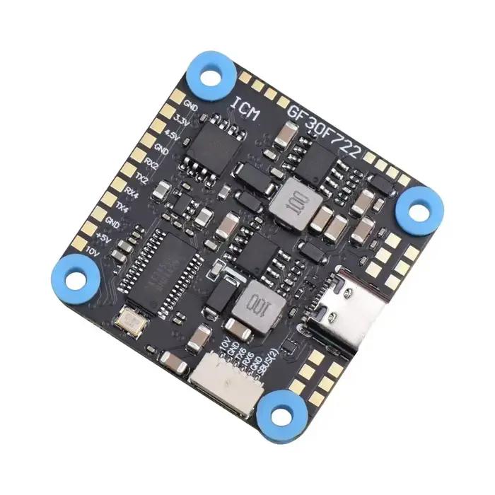 JHEMCU GF30F722 ICM F722 contrôleur de vol avec baromètre OSD 5V 10V double BEC 3 8S 30 5x30 5mm pour Drones FPV Freestyle HD