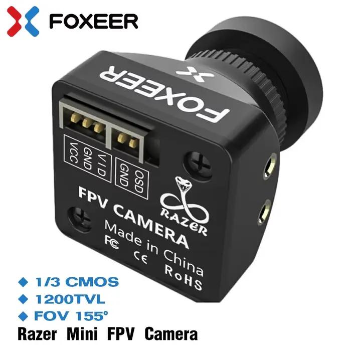 Caméra FPV Foxeer Razer V2 Mini V2 1200TVL PAL/NTSC commutable 4:3 16:9 pour drone de course FPV