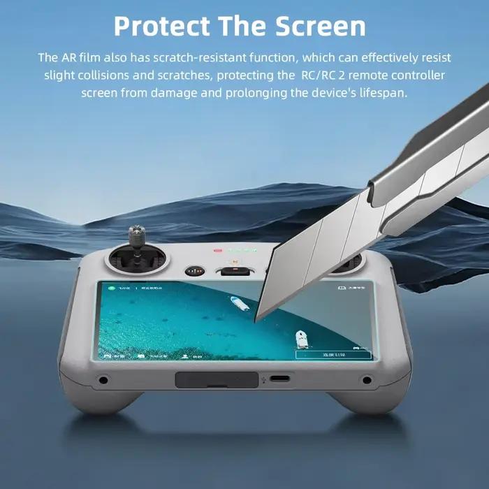 BRDRC Film de protection pour DJI Mini 4 Pro/Mavic 4 Pro/Mini 3 Pro/Air 3/2S Drone RC/RC 2 télécommande AR HD