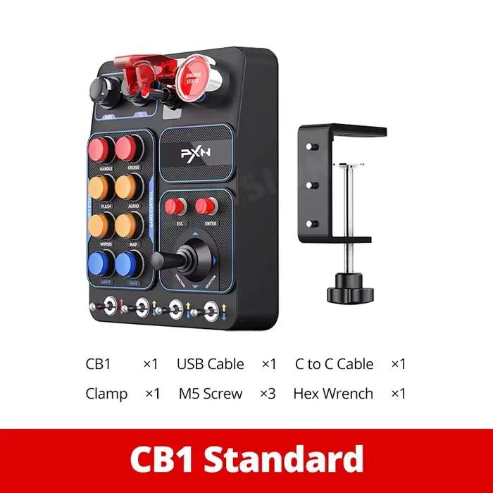 PXN CB1 simulateur course boîte de commande centrale 30 bouton Programmable levier de liaison un clic démarrage arrêt