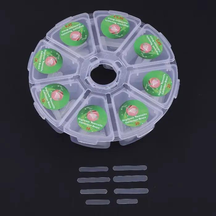 Outil de Correction des ongles incarnés, 100 pièces, traitement des ongles incarnés, Patch élastique autocollant, Clip de redressage, attelle, outil de pédicure