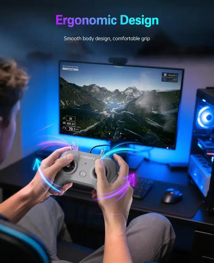 STARTRC S8 V3 FPV Drone simulateur télécommande poignée 4 Mode pour DJI Liftoff SkyDive RC